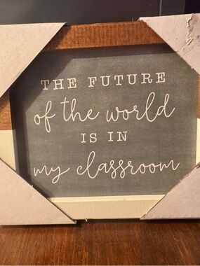 Motivational Classroom Art Print - Chalkboard Gray
